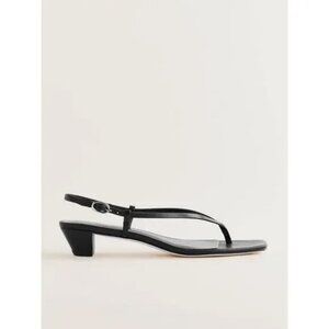 Black Reformation Alana Heeled Thong Sandal